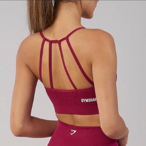 Gymshark Other - Gymshark Seamless Energy Sports Bra Beet Red M